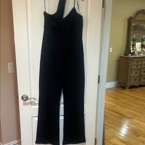 Petal & Pup Black One-Shoulder Jumpsuit